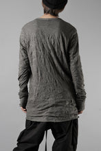 画像をギャラリービューアに読み込む, A.F ARTEFACT CRUMPLE DOUBLE LAYER L/S TOPS (GREY x GREY)