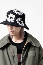 画像をギャラリービューアに読み込む, READYMADE x DENIM TEARS COTTON WREATH TWEED BUCKET HAT (BLACK)