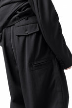 画像をギャラリービューアに読み込む, Y's for men 3TUCKS WIDE TAPERED PANTS / CLASSIC WOOL GABADINE (BLACK)