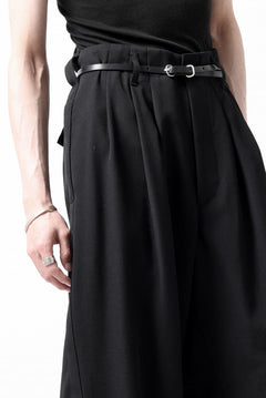 画像をギャラリービューアに読み込む, Y's for men 3TUCKS WIDE TAPERED PANTS / CLASSIC WOOL GABADINE (BLACK)