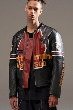 画像をギャラリービューアに読み込む, mastermind WORLD × VANSON STAR JACKET (BLACK)