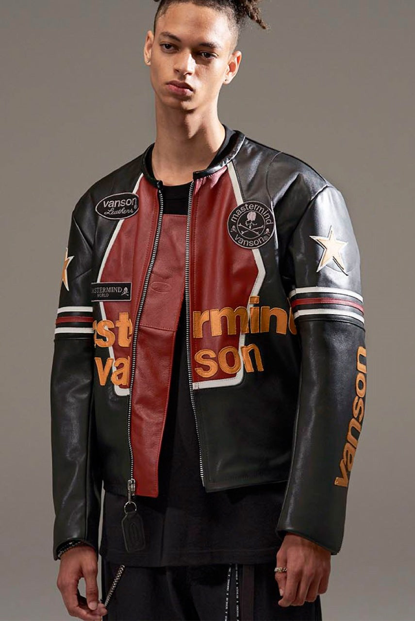 画像をギャラリービューアに読み込む, mastermind WORLD × VANSON STAR JACKET (BLACK)