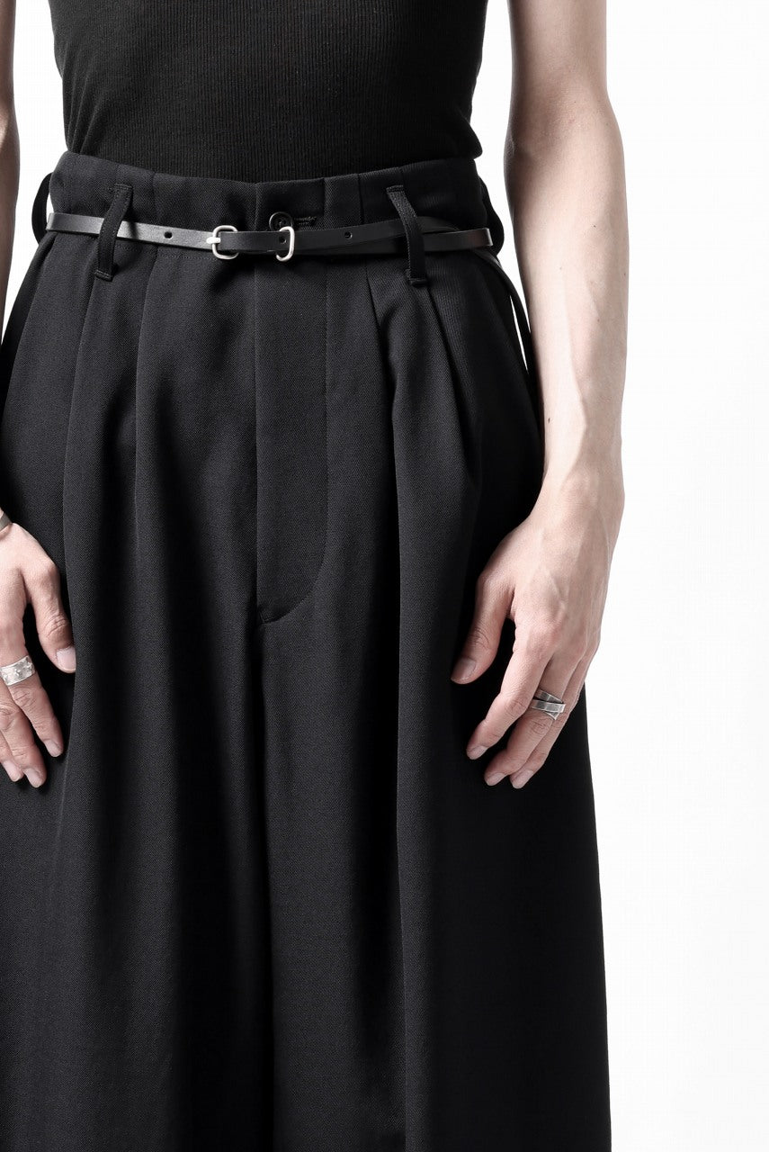 画像をギャラリービューアに読み込む, Y's for men 3TUCKS WIDE TAPERED PANTS / CLASSIC WOOL GABADINE (BLACK)