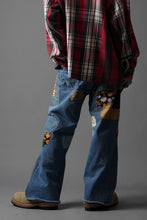 画像をギャラリービューアに読み込む, READYMADE HIPPIE DENIM PANTS / VINTAGE REMAKE + ART CRAFT (BLUE)