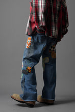 画像をギャラリービューアに読み込む, READYMADE HIPPIE DENIM PANTS / VINTAGE REMAKE + ART CRAFT (BLUE)