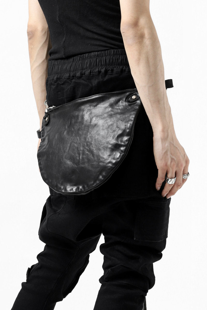 画像をギャラリービューアに読み込む, ISAMU KATAYAMA BACKLASH exclusive 2WAY BAM BAG / ITALY SHOULDER OBJECT DYED (BLACK)