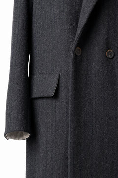 画像をギャラリービューアに読み込む, forme d'expression Double Breasted Long Coat (Dark)