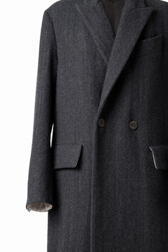 画像をギャラリービューアに読み込む, forme d'expression Double Breasted Long Coat (Dark)
