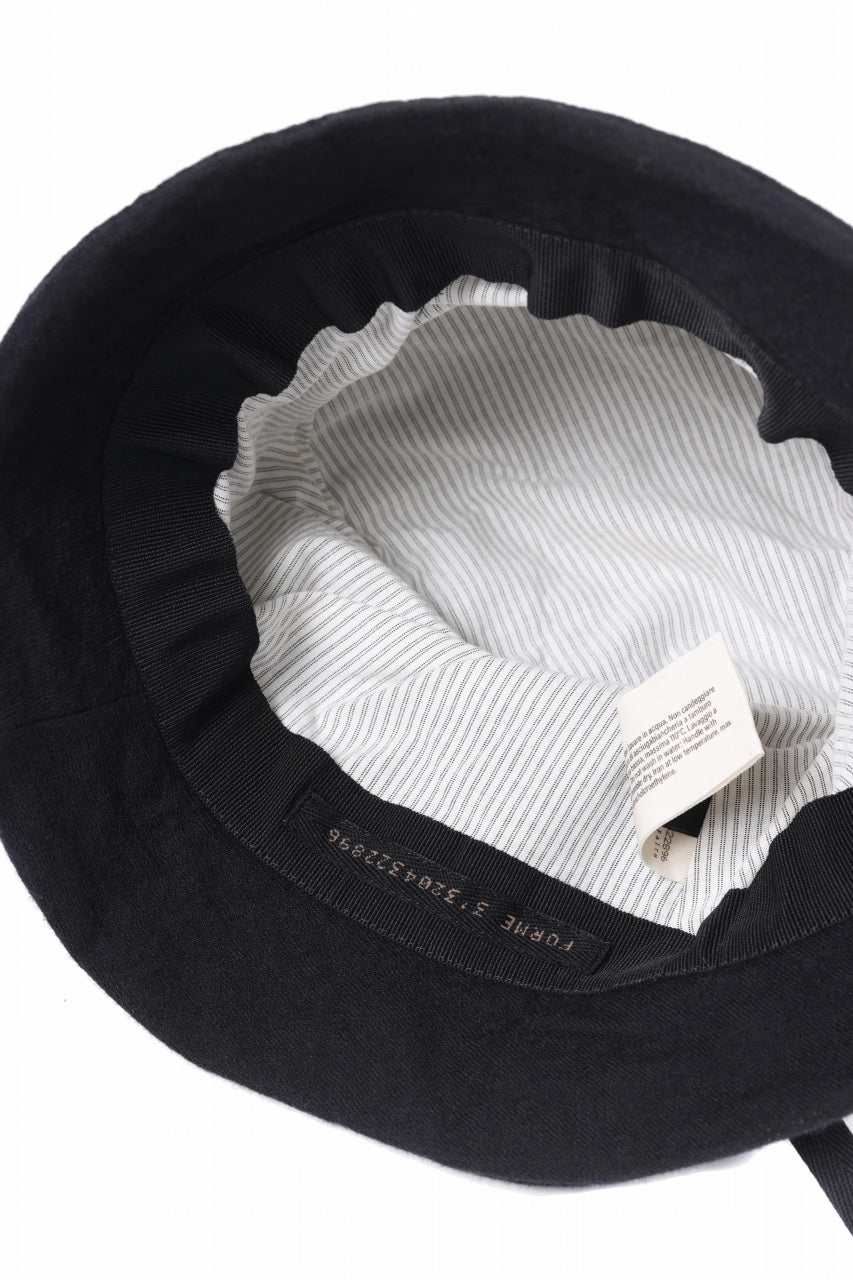 画像をギャラリービューアに読み込む, forme d'expression Twisted Derby Hat (Black)