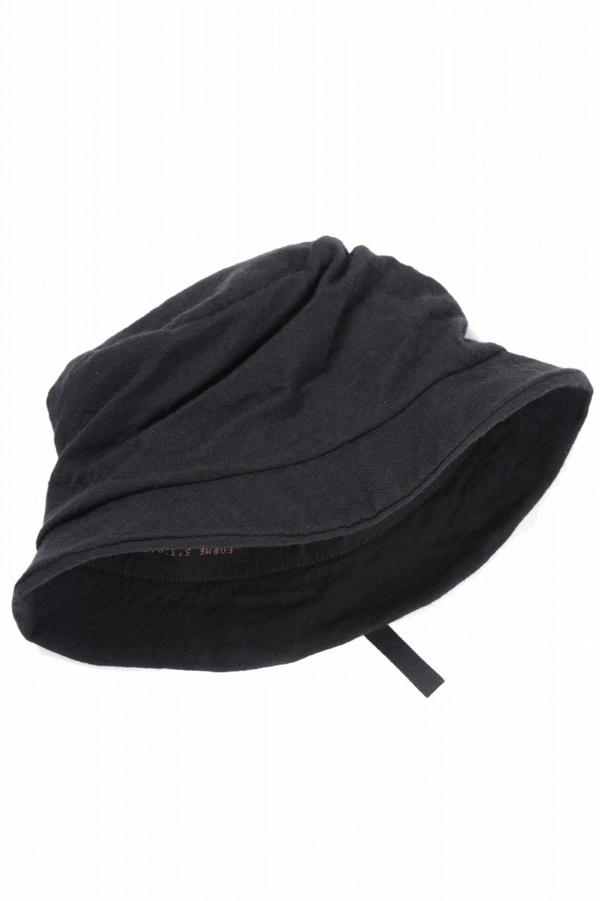 画像をギャラリービューアに読み込む, forme d'expression Twisted Derby Hat (Black)