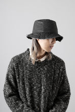 Load image into Gallery viewer, daub SOFT BUCKET HAT / RESIN COATED LIGHT TWILL COTTON (DARK GREY)