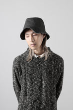 Load image into Gallery viewer, daub SOFT BUCKET HAT / RESIN COATED LIGHT TWILL COTTON (DARK GREY)