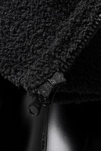 画像をギャラリービューアに読み込む, mastermind WORLD ZIP HOODIE PARKA / SOFTY BOA FLEECE (BLACK x CHARCOAL)