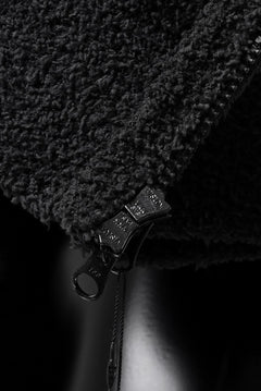 画像をギャラリービューアに読み込む, mastermind WORLD ZIP HOODIE PARKA / SOFTY BOA FLEECE (BLACK x CHARCOAL)