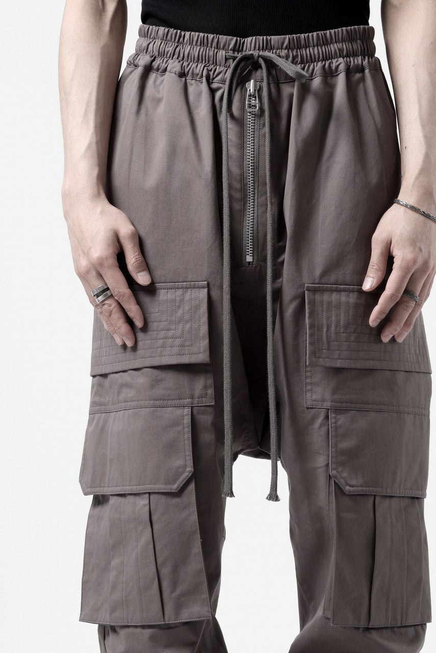 画像をギャラリービューアに読み込む, A.F ARTEFACT FRONT ZIP CARGO SARROUEL EASY PANTS (GREY)