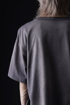 画像をギャラリービューアに読み込む, ZIG UR IDOL FADED & CRACKED SS TOPS - EXCESS (VINTAGE GREY)