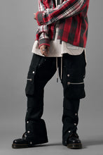 画像をギャラリービューアに読み込む, A.F ARTEFACT exclusive SOLID CARGO PANTS / BIO-WASHED CHINO CLOTH (BLACK)