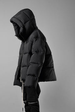 画像をギャラリービューアに読み込む, thom/krom BIG HOODIE OVERSIZED JACKET / WARM PUFFER (BLACK)