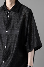画像をギャラリービューアに読み込む, A.F ARTEFACT SNAPPED SQUEEZING SHIRT / SHADOW LACE (BLACK)