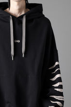 画像をギャラリービューアに読み込む, A.F ARTEFACT JUMBO SWEAT HOODIE / PRINT TYPE-B (BLACK)