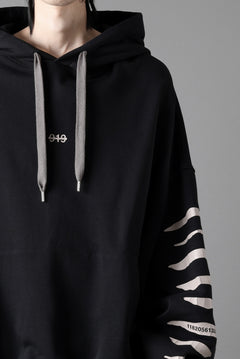 画像をギャラリービューアに読み込む, A.F ARTEFACT JUMBO SWEAT HOODIE / PRINT TYPE-B (BLACK)