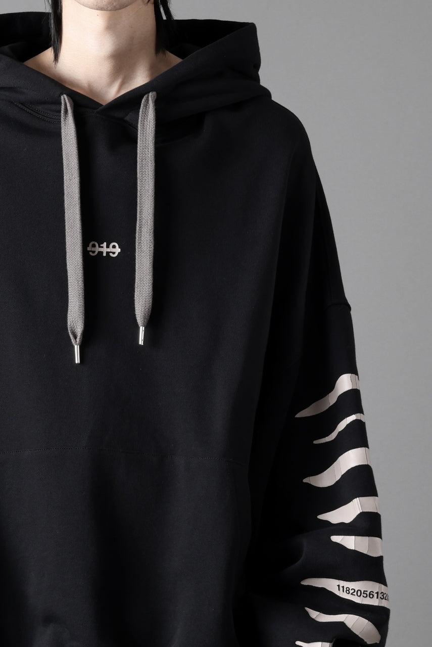 画像をギャラリービューアに読み込む, A.F ARTEFACT JUMBO SWEAT HOODIE / PRINT TYPE-B (BLACK)