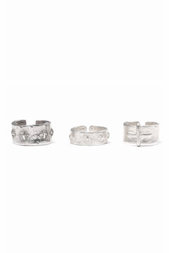 Load image into Gallery viewer, m.a+ silver stitched cross ring / AG18/AG (SILVER)
