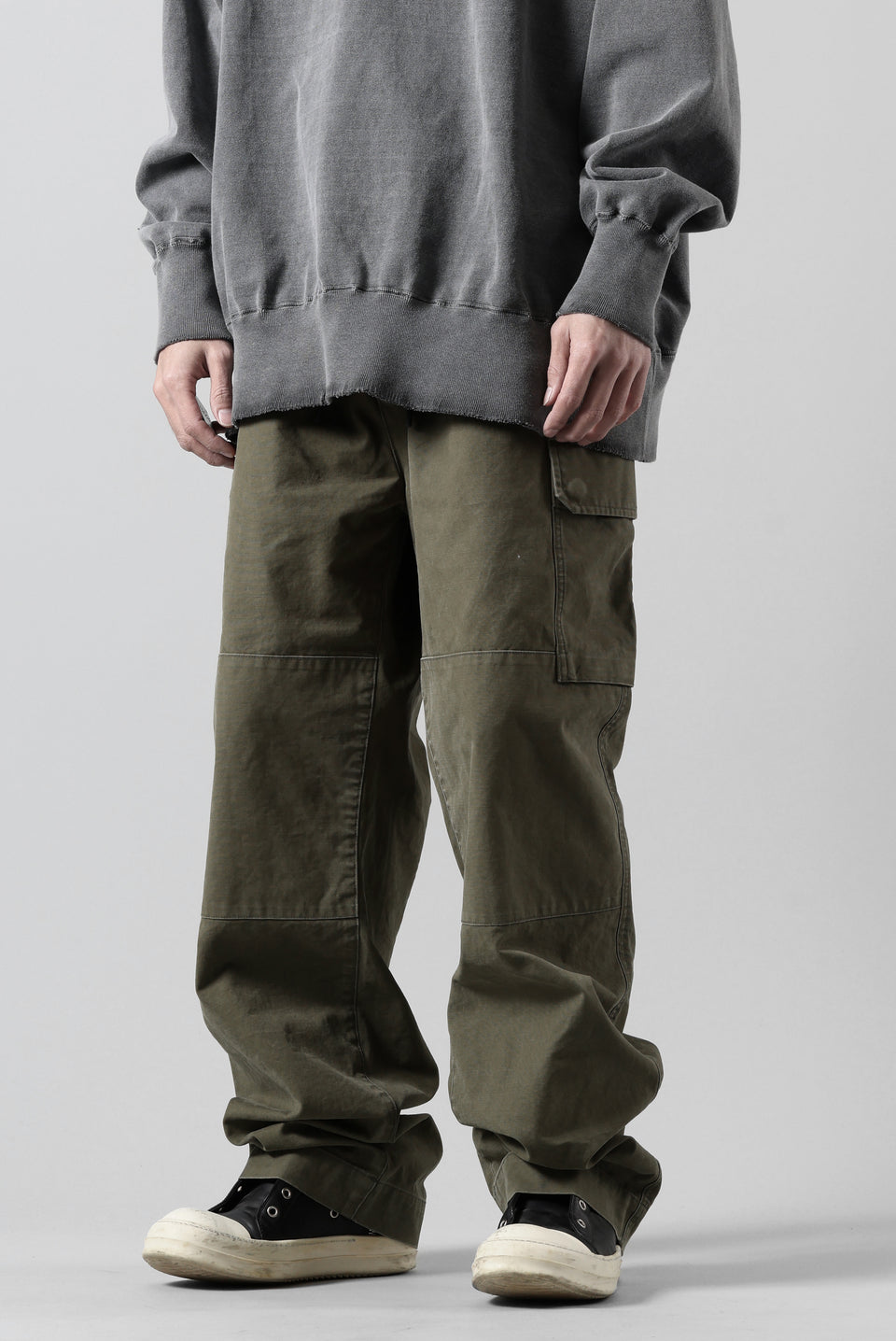 画像をギャラリービューアに読み込む, N/07 MILITARY TROUSERS M47 / VINTAGE BIO-WASHED DUCK CANVAS (KHAKI)
