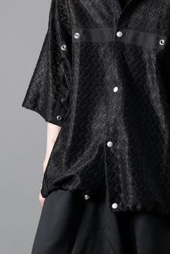 画像をギャラリービューアに読み込む, A.F ARTEFACT SNAPPED SQUEEZING SHIRT / SHADOW LACE (BLACK)