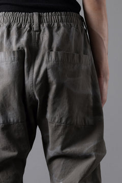 画像をギャラリービューアに読み込む, A.F ARTEFACT TUCK VOLUME BAGGY PANTS / VINTAGE DYED (KHAKI)