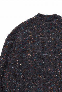 画像をギャラリービューアに読み込む, TARO HORIUCHI / th products Color Nep Mole Knit Pullover (black)