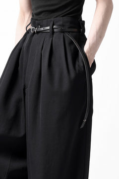 画像をギャラリービューアに読み込む, Y's for men 3TUCKS WIDE TAPERED PANTS / CLASSIC WOOL GABADINE (BLACK)