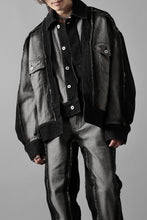 画像をギャラリービューアに読み込む, Feng Chen Wang RAW EDGE PATCHWORK DENIM JACKET (BLACK)