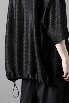 画像をギャラリービューアに読み込む, A.F ARTEFACT SNAPPED SQUEEZING SHIRT / SHADOW LACE (BLACK)