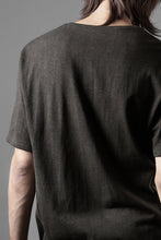 画像をギャラリービューアに読み込む, black crow x LOOM exclusive short sleeve tops / dyed zimbabwe cotton jersey (濃墨)