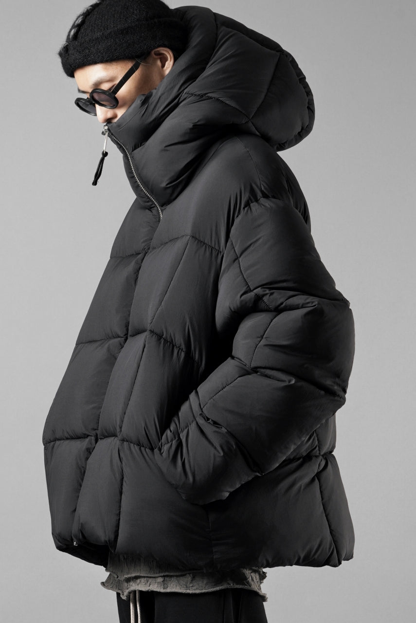 画像をギャラリービューアに読み込む, thom/krom BIG HOODIE OVERSIZED JACKET / WARM PUFFER (BLACK)
