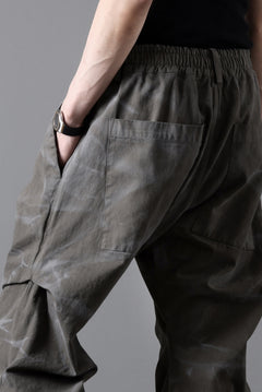 画像をギャラリービューアに読み込む, A.F ARTEFACT TUCK VOLUME BAGGY PANTS / VINTAGE DYED (KHAKI)