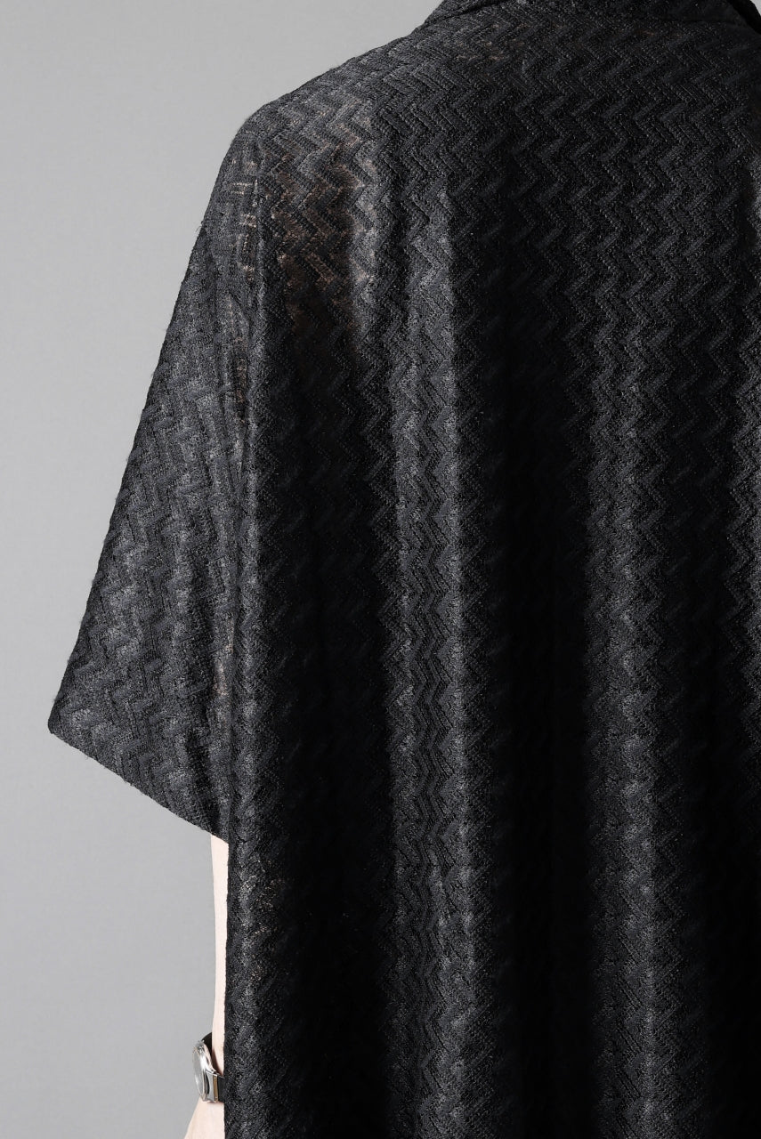 画像をギャラリービューアに読み込む, A.F ARTEFACT SNAPPED SQUEEZING SHIRT / SHADOW LACE (BLACK)