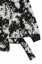 画像をギャラリービューアに読み込む, A.F ARTEFACT ASYMMETRY LOOP HEM TOPS / MOTTLED DYING (BLACK x IVORY)