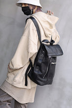 Load image into Gallery viewer, A.F ARTEFACT x Portaille LEATHER BACK PACK / WAXED HORSE LEAHER (BLACK)