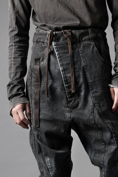 画像をギャラリービューアに読み込む, BORIS BIDJAN SABERI CROPPED TROUSER / VINYL PROCESSED & NICKEL PRESSED & ACID DYED "P15.4 CUSTOM BF-FKU10002" (DIRTY ACID DENIM)