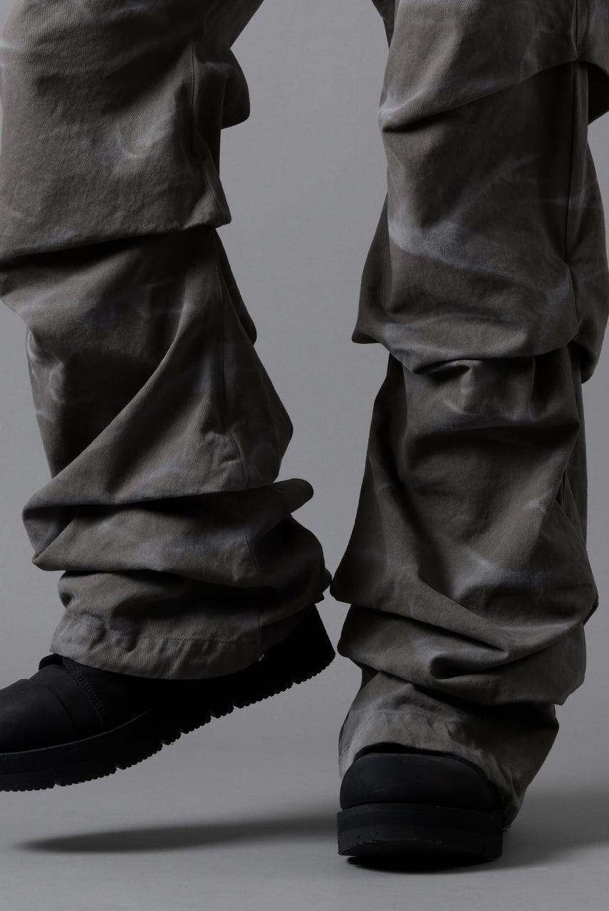 画像をギャラリービューアに読み込む, A.F ARTEFACT TUCK VOLUME BAGGY PANTS / VINTAGE DYED (KHAKI)