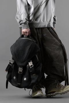 画像をギャラリービューアに読み込む, ierib Addiction Rucksack / Rough Bull Leather (BLACK)