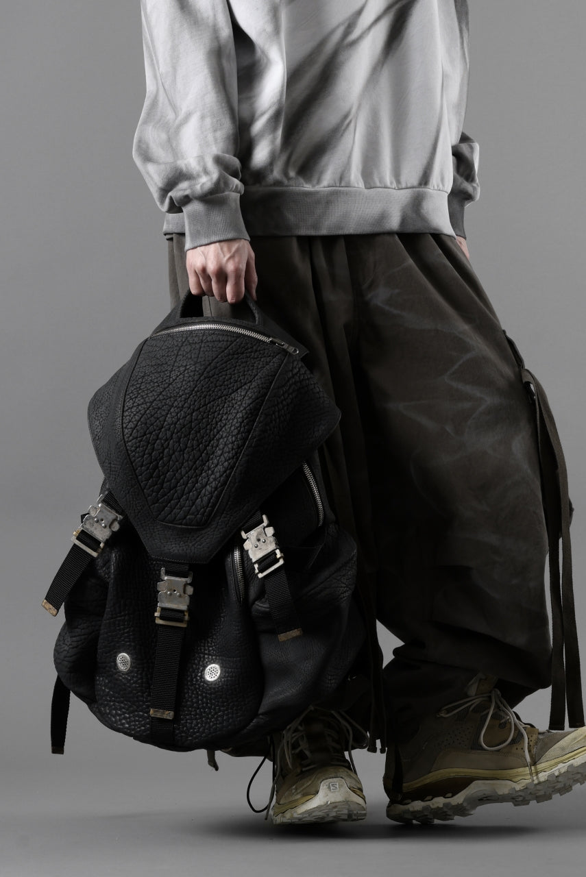 画像をギャラリービューアに読み込む, ierib Addiction Rucksack / Rough Bull Leather (BLACK)