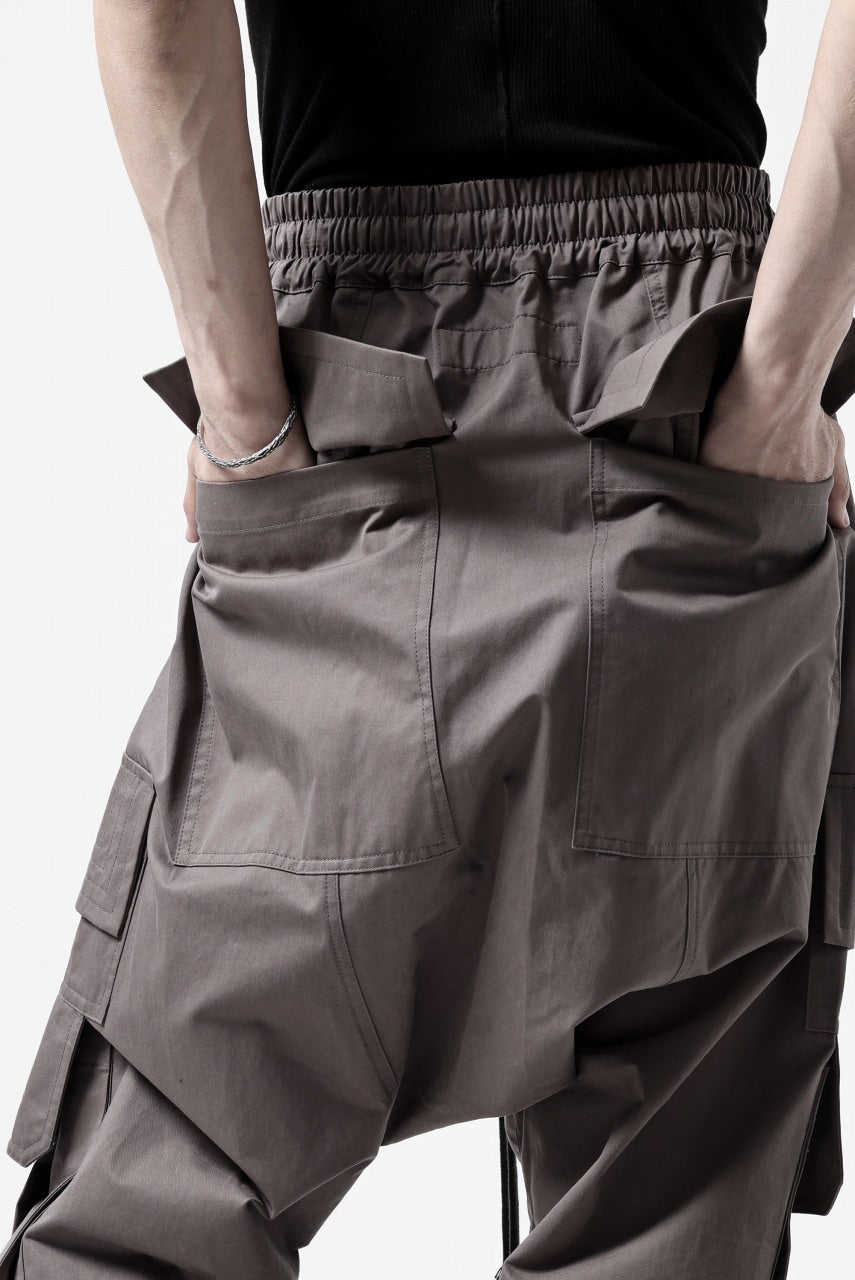 画像をギャラリービューアに読み込む, A.F ARTEFACT FRONT ZIP CARGO SARROUEL EASY PANTS (GREY)