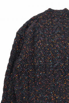 画像をギャラリービューアに読み込む, TARO HORIUCHI / th products Color Nep Mole Knit Pullover (black)