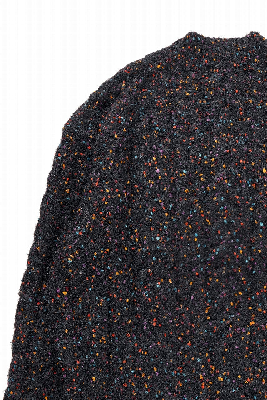 画像をギャラリービューアに読み込む, TARO HORIUCHI / th products Color Nep Mole Knit Pullover (black)