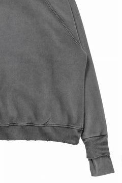 画像をギャラリービューアに読み込む, thom/krom RAGLAN SLEEVE HOODIE / SMOOTH SWEAT JERSEY (USED GREY)