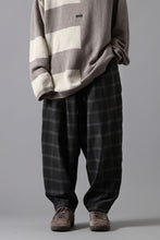 画像をギャラリービューアに読み込む, N/07 exclusive EASY WAIST TAPERED PANTS / T/R DOUBLE SIDE BRUSHED 2WAY STRETCH (CHECK)