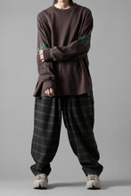 画像をギャラリービューアに読み込む, N/07 exclusive EASY WAIST TAPERED PANTS / T/R DOUBLE SIDE BRUSHED 2WAY STRETCH (CHECK)